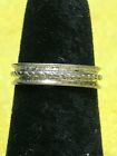 Vintage Sterling Silver Middle Braid Center Design Ring W free Shipping 3g