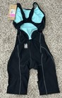 Arena Womens Powerskin Impulso Open Back Racing Suit Us Sz 22 Black teal  sh9-1 