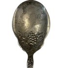 1847 Rogers Bros  Victorian Grape Pattern Serving Spoon Silver Plated Ornate Vtg