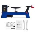 14  X 20  Benchtop Wood Lathe Power Wood Lathe 4 Variable Speed 1040-2980 Rpm