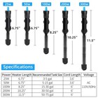 Aquaneat Aquarium Heater  50w Fish Tank Heater  Adjustable Submersible Water    