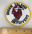 Vintage Rhode Island Skydivers Parachute Patch Paratrooper 3 5 