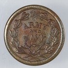 1859-1865 Patriotic Civil War Token - Army   Navy   The Federal Union