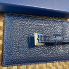 Grand Seiko Gs Leather Luggage Tag Name Badge Holder Travel Novelty Navy W  Box