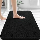  Bathroom Rugs 30x20  Extra Soft Absorbent Chenille Bath Rugs  30  X 20  Black