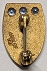 Stanford Engineering Service Pin - Three Blue Stones - Gold Filled Pb