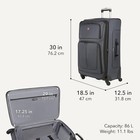 Swissgear Sion - Softside Expandable Luggage  Checked  Gray  Large 29-inch  New