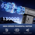 Foretoo Compressed Air Duster130000rpm Electric Air Duster Brushless Motor