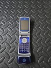 Motorola Moto Krzr K1  razr  Cosmic Blue  Vintage Flip Cell Phone  Box Bundle