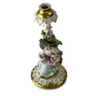 Vintage Giuseppe Cappe Works Of Art Capodimonte Girl Figurine Lamp Base