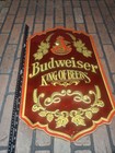 Vintage Metal Budweiser Bud Sign King Of Beers Retro Advertising Pub Bar Tavern