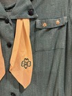 Vintage 1940 6004 Girl Scout Uniform Dress With Scarf Long Sleeve
