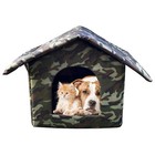 Dog Cat House Outdoor Weatherproof Foldable Warm Pet Nest Removable Soft Mat
