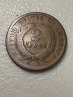 1864 Two 2 Cent Piece Problem Free Civil War Era Circulated Condition Sku 38391