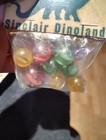 Vintage Sinclair Dinoland Gasoline Marble Packs 8 Marbles  Nos