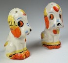 Lusterware  Puppy Dog Salt And Pepper Shakers  Vintage  Mcm  Japan