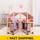 Kidkraft So Darling Wooden Dollhouse On Wheels