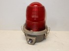 Vintage Red Glass Explosion Proof Industrial Lights Nos