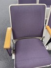 Lot 30 Used Auditorium Seating Real Cinema Movie Chairs Purple And White
