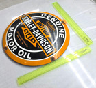Harley Davidson Vintage 12  Genuine Porcelain Sign Pump Plate Gas Station Oil