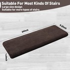 Carpet Stair Treads Ultra Plush 9 5  X 30 soft Bullnose Indoor Stair Protecto   
