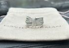 David Yurman Sterling Silver 925 Angelika Pave  67ct Diamond Ring Size 7