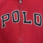 Polo Ralph Lauren Hoodie Kids 14-16 Red Full Zip Fleece Polo 67 Logo Sweatshirt
