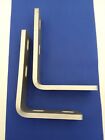 L Shaped Bracket 3 8  Thick 2  Wide 5  X 7  Lentgh Galvanized Steel Lot Of 2 Nnb