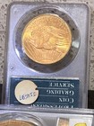 1908  20 Gold Saint Gaudens Double Eagle No Motto Pcgs Ms63 Rattler  looks 64-65