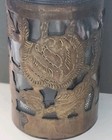 Vintage Nestle Glass Jar Mexico 925 Sterling Silver Floral Overlay Syrup Condime