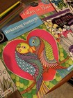 Adult Coloring Book Lot Of 8  With 16 Pencils New    variety Of Subjects