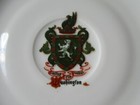 Washington Family Armorial Crest Coat Of Arms Limoges Plate saucer