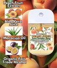 Two Pack - Peach Hand Sanitizer Spray Travel Size  4 Ounces Total 