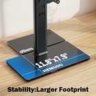 Single Lcd Computer Monitor Free-standing Desk Stand Mount Riser For 13in To32in