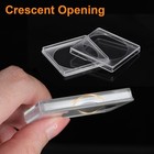 80x Clear Holder Snap Capsules 2x2 Storage Case 40mm For Collection