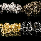 100 Set Grommet Eyelet With Washer Leather Repair Banner Craft Diy Sewing 4-10mm