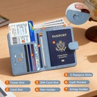 Premium Leather Passport Holder Covers Case  Waterproof Rfid Blocking Travel    