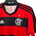 Brazil Cr Flamengo 2013 Jersey Youth 14 Red Black Soccer Shirt Climacool Adidas