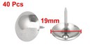 19mm Dia Stainless Steel Thumbtack Upholstery Decorative Nail Thumb Tack 40pcs