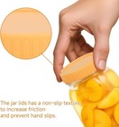 Wide Mouth Mason Jar Lids - 8pcs Colored Mason Plastic Lids Wide Mouth  Leak Pr