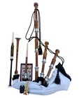 New Scottish Highland Rosewood Bagpipe Full Silver Amounts With Bag  tutor Book