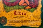 Vintage Libra Plaque Astrology Zodiac Wall Art 
