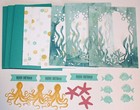 Stampin Up Greeting Card Kit  4 Cards   Env  Birthday Seas Dies Ocean Octopus