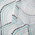 14pc Fabric Shower Curtain Set  With Hooks And Liner  Blue Dot Design