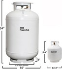 New Premium 420   120-gallon  Asme Vertical Steel Propane Tank     Free Shipping