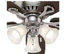 Hunter Oakhurst 52  Led Low Profile Ceiling Fan Brushed Nickel W  Light Kit
