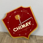 Vtg Chimay Peres Trappistes Beer 15 5  Advertising Wall Clock Sign Tested Works
