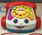 Fisher-price Toddler Pull Toy Chatter Telephone Pretend Phone Rotary Dial 