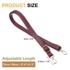 Leather Purse Strap Replacement Crossbody  Adjustable Bag Strap  Burgundy
