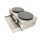 Commercial Double Pancake Maker Gas Crepe Machine Banjo Fried Cake Cooker Lpg